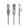 Kabel sieciowy RJ-45 (LAN) Gembird RJ-45/RJ-45, kat.6, UTP, szary, 2m